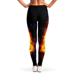 Fire Celtic Knot Print Women's Leggings