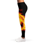Fire Celtic Knot Print Women's Leggings