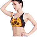 Fire Celtic Knot Print Women's Sports Bra
