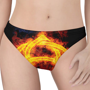 Fire Celtic Knot Print Women's Thong