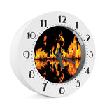 Fire Flame Burning Print Alarm Clock