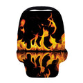 Fire Flame Burning Print Baby Seat Cover