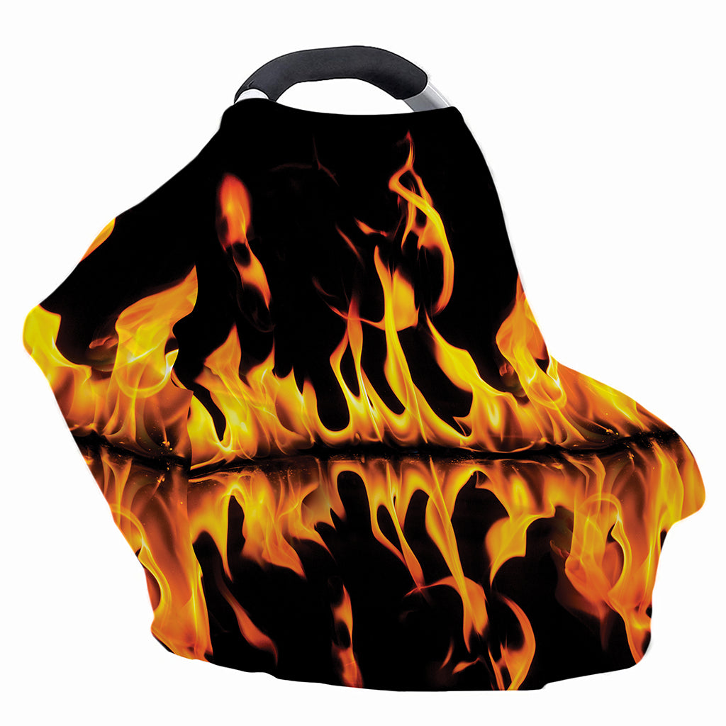 Fire Flame Burning Print Baby Seat Cover