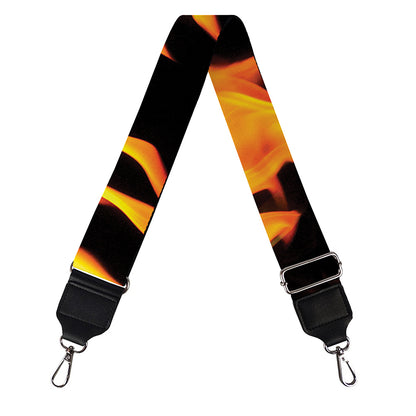 Fire Flame Burning Print Bag Strap