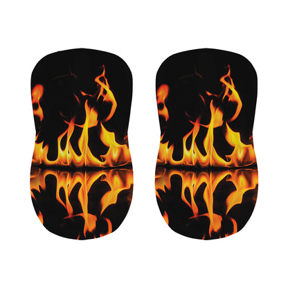 Fire Flame Burning Print Bar Stool Covers