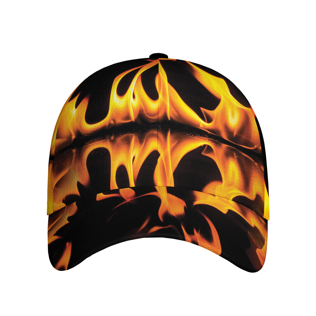 Fire Flame Burning Print Baseball Cap