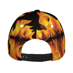 Fire Flame Burning Print Baseball Cap