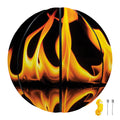 Fire Flame Burning Print Basketball