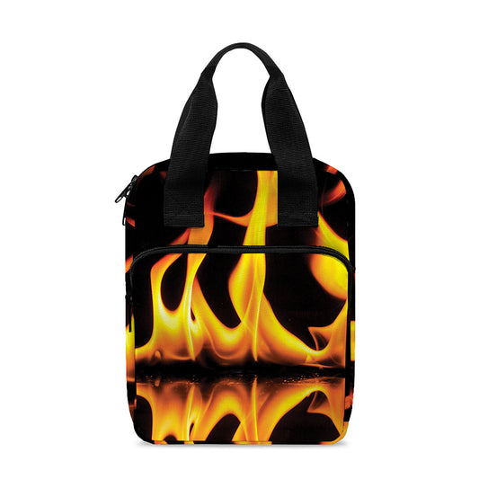 Fire Flame Burning Print Bible Tote Bag
