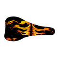 Fire Flame Burning Print Bicycle Seat Cover