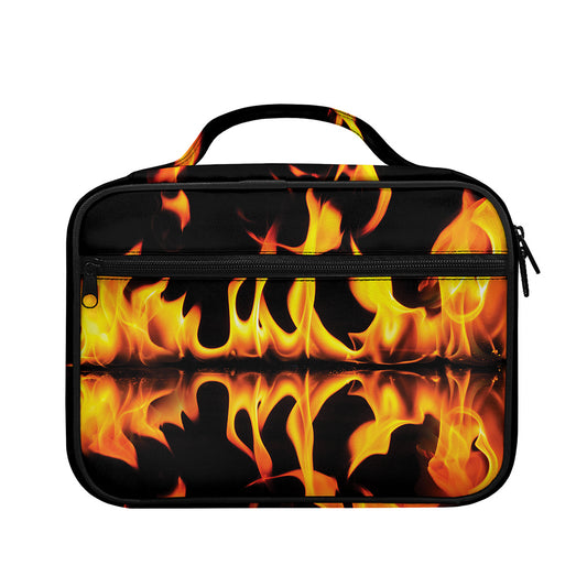 Fire Flame Burning Print Briefcase Bible Bag