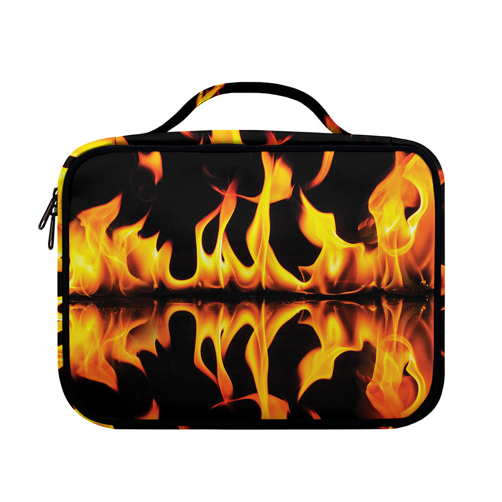 Fire Flame Burning Print Briefcase Bible Bag
