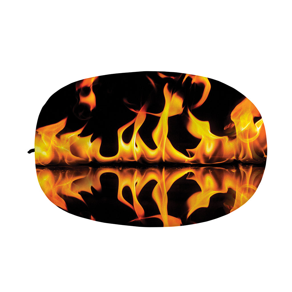 Fire Flame Burning Print Car Side Mirror Covers