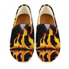 Fire Flame Burning Print Casual Shoes