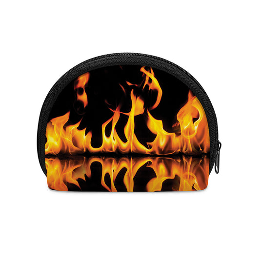 Fire Flame Burning Print Coin Purse