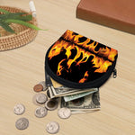 Fire Flame Burning Print Coin Purse