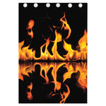 Fire Flame Burning Print Curtain