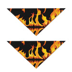 Fire Flame Burning Print Dog Bandana