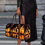 Fire Flame Burning Print Duffle Bag