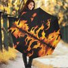 Fire Flame Burning Print Foldable Umbrella