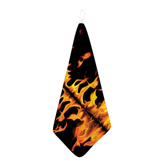 Fire Flame Burning Print Hand Towel