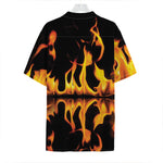 Fire Flame Burning Print Hawaiian Shirt