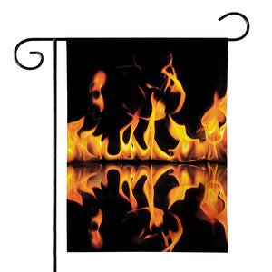 Fire Flame Burning Print House Flag