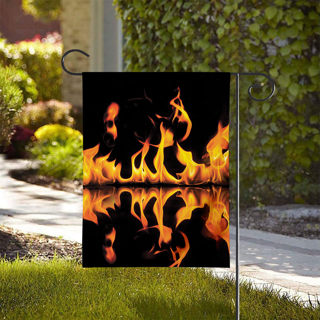 Fire Flame Burning Print House Flag