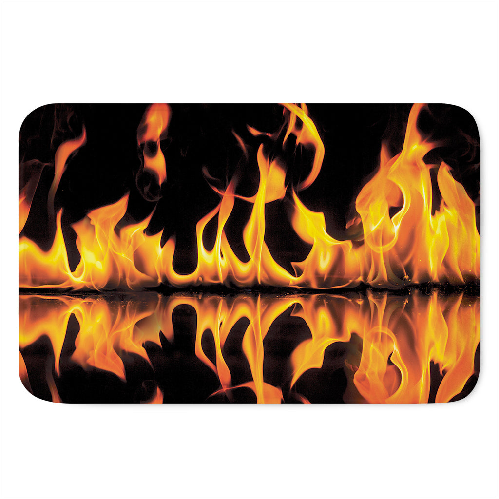 Fire Flame Burning Print Indoor Door Mat