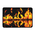 Fire Flame Burning Print Kitchen Mat