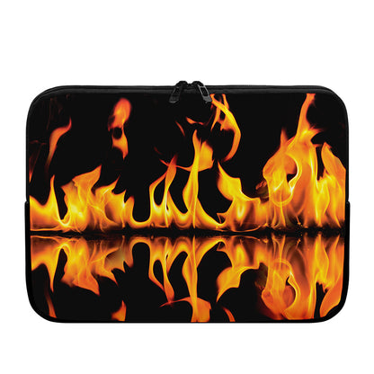 Fire Flame Burning Print Laptop Sleeve