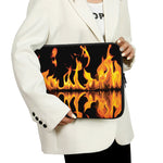 Fire Flame Burning Print Laptop Sleeve