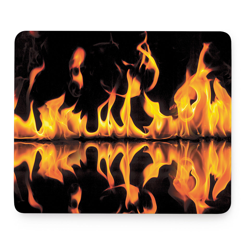 Fire Flame Burning Print Mouse Pad