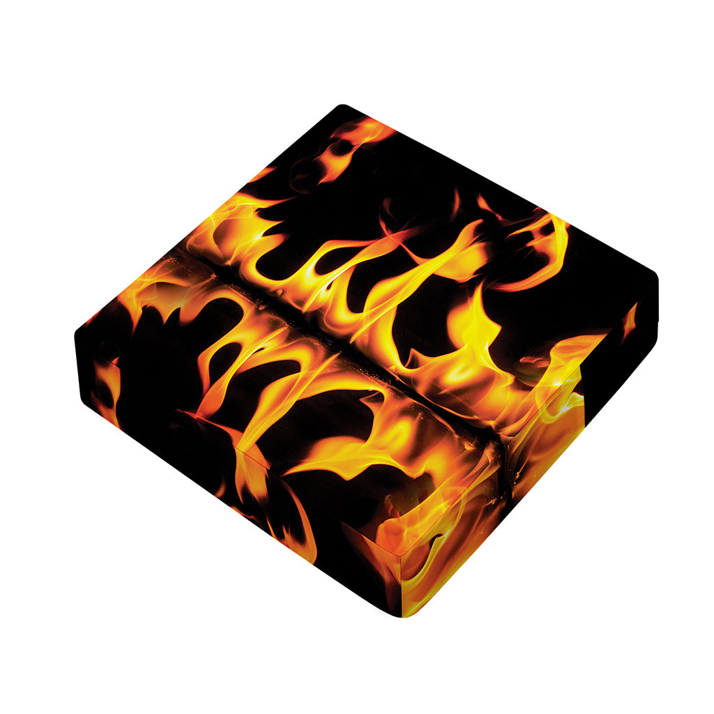 Fire Flame Burning Print Outdoor Seat Cushion Cover