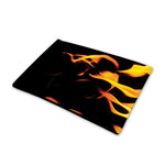 Fire Flame Burning Print Pet Cooling Mat Cover