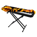 Fire Flame Burning Print Piano Keyboard Cover