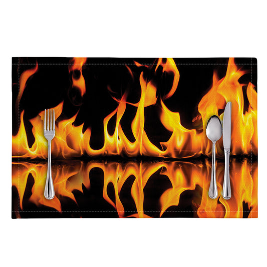Fire Flame Burning Print Placemat
