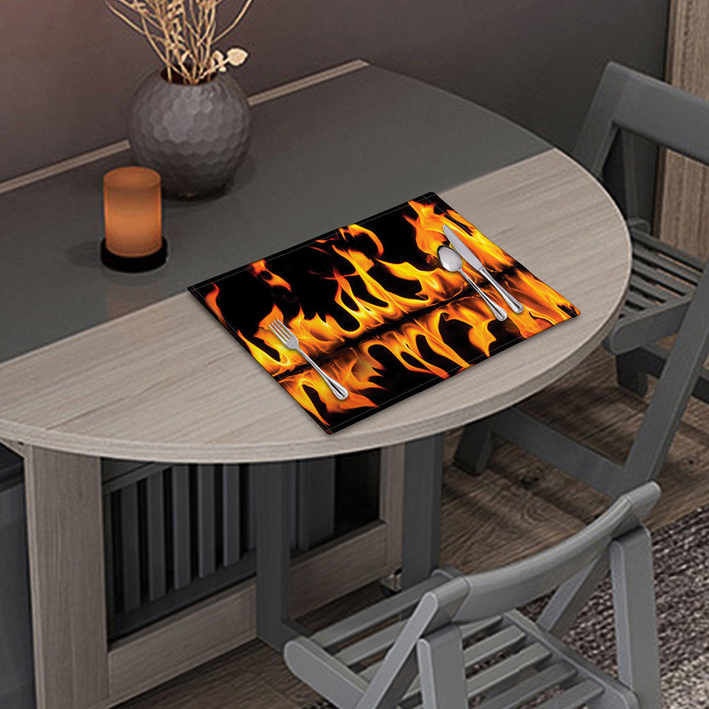 Fire Flame Burning Print Placemat