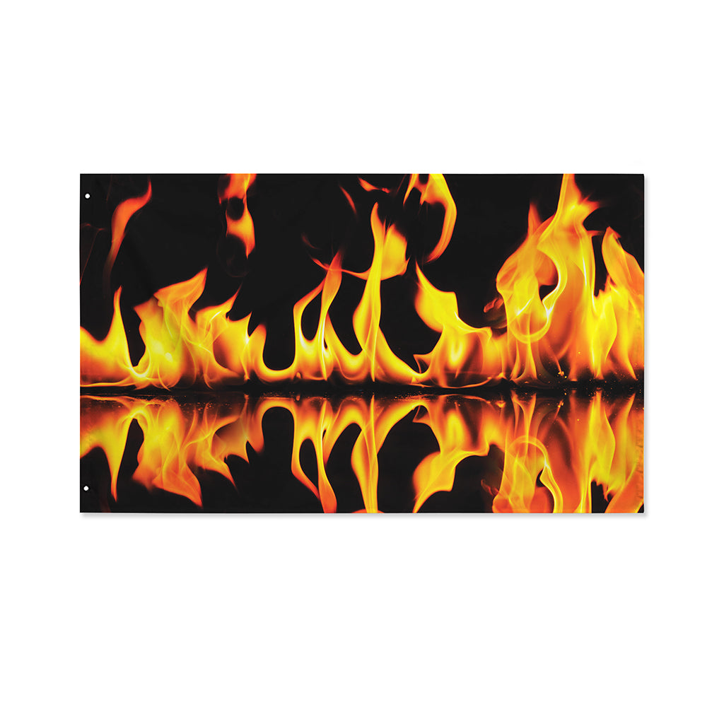 Fire Flame Burning Print Polyester Flag