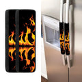 Fire Flame Burning Print Refrigerator Handle Covers