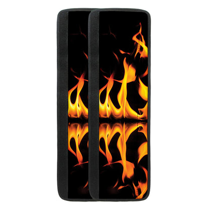 Fire Flame Burning Print Refrigerator Handle Covers