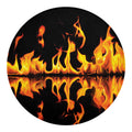 Fire Flame Burning Print Round Blanket