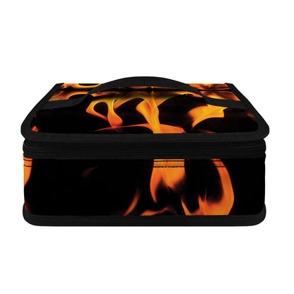 Fire Flame Burning Print Small Lunch Bag