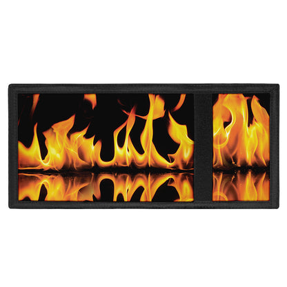 Fire Flame Burning Print Trifold Wallet