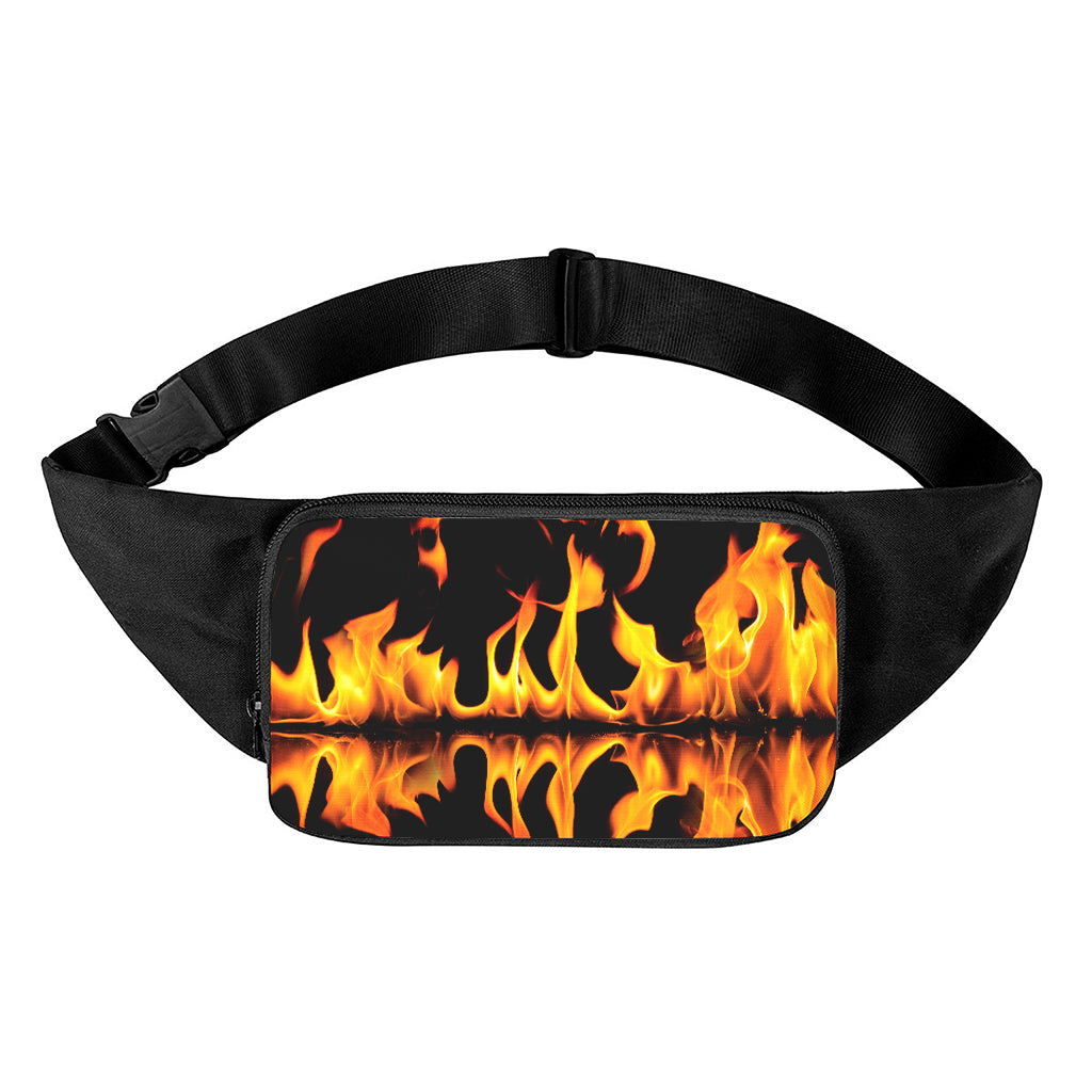 Fire Flame Burning Print Waist Bag