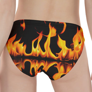 Fire Flame Burning Print Women's Panties