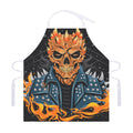 Fire Punk Devil Print Adjustable Apron
