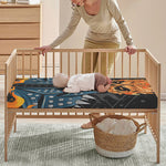 Fire Punk Devil Print Baby Crib Sheet