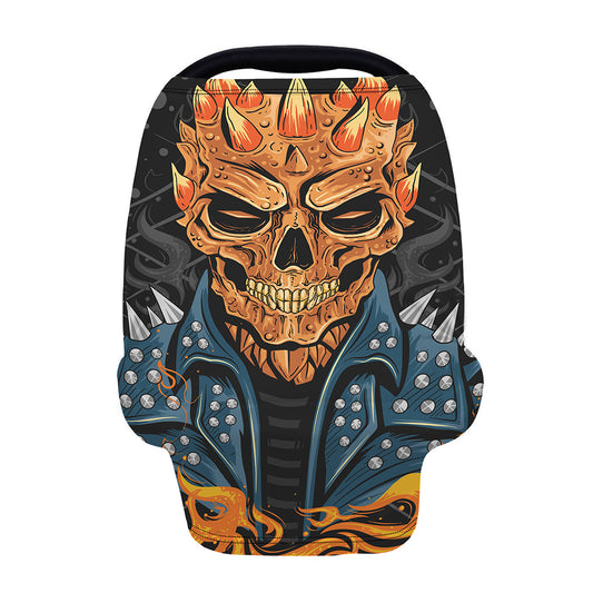 Fire Punk Devil Print Baby Seat Cover