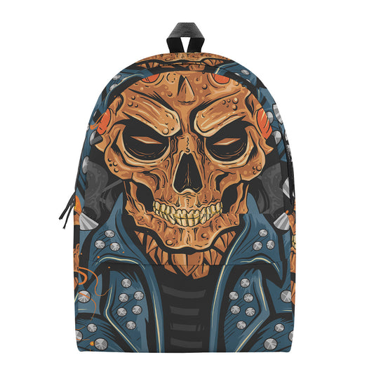 Fire Punk Devil Print Backpack